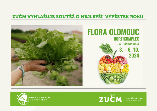 Výsledky soutěže ZUČM o nejlepší výpěstky zeleniny roku 2024 na výstavě FLORA OLOMOUC HORTIKOMPLEX... s rodokmenem